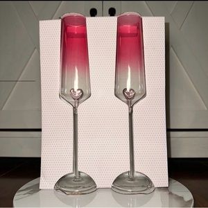 Set of 2 fluted valentine glasses by Cupcakes and Cashmere!
